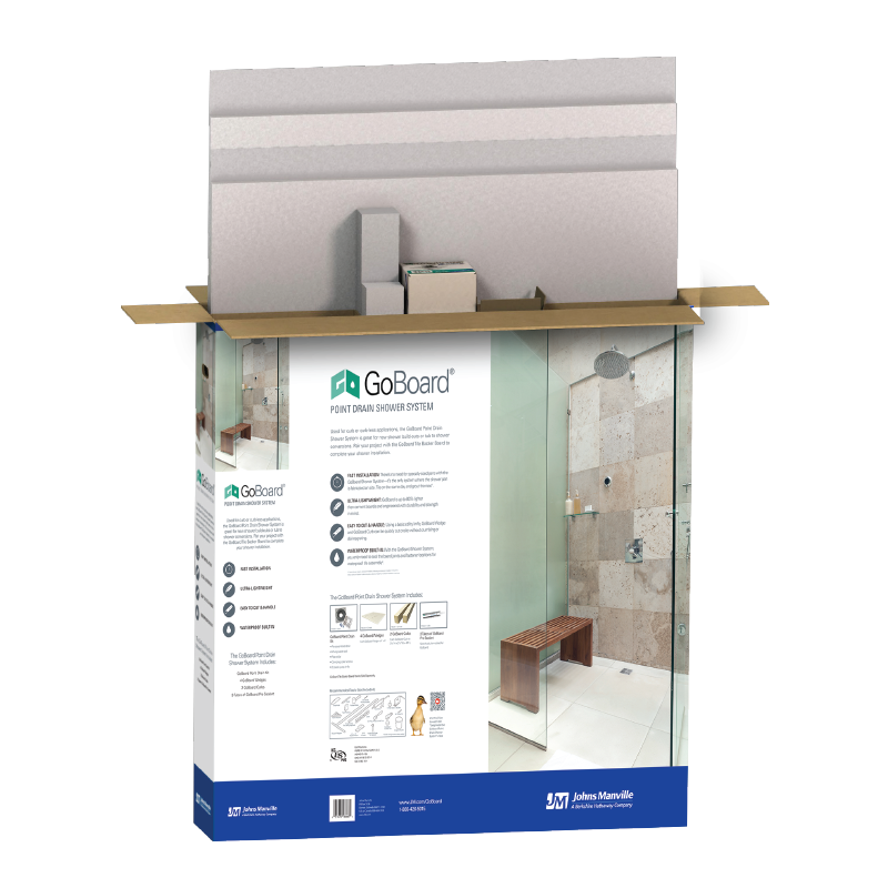 90029474 GOBOARD POINT DRAIN SHOWER PAN KIT